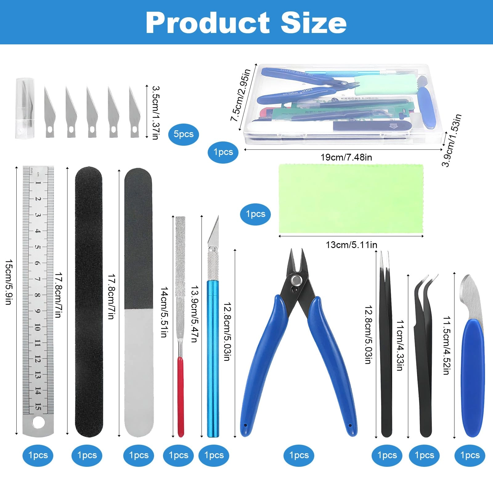 Model Making Tool Kit - 16 Pcs