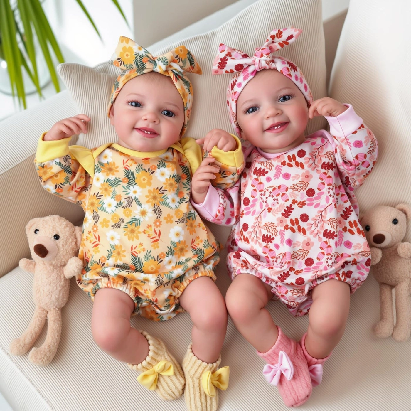 Reborn Baby Doll - 20 Inch Girl Sweet Smile Ages 3+ Set