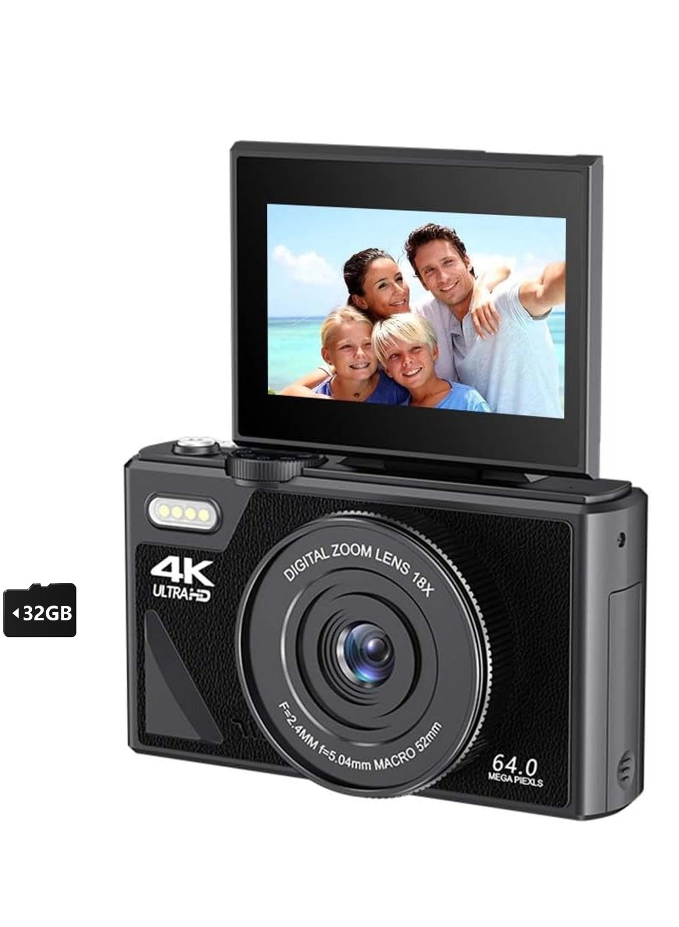 5K 80MP - Dual-screen 18x digital zoom