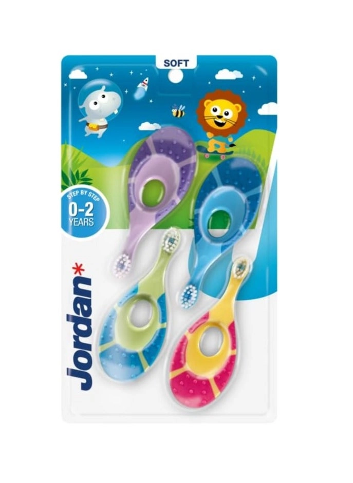 Step 1 Baby Toothbrush - Soft Bristles 4-Piece Pack