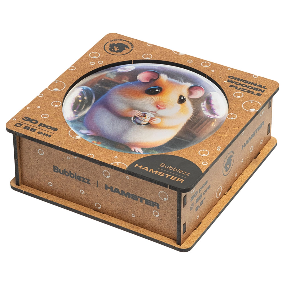 Hamster Bubblezz Wooden Puzzle (4107390-Hamster_Bubblezz) - 30 pcs