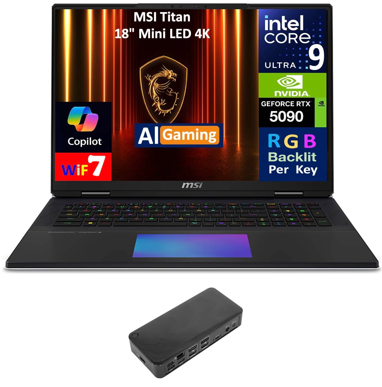 Titan 18 aac7f8e1-0f05-4278-94c7-4e026907b749 - 18'' Ultra 9-285HX 64GB DDR5 16TB SSD