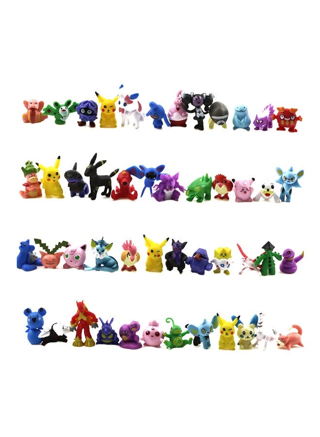 Pokémon Cute Mini Cartoon Monster Doll Ornament Set - 144 Pcs