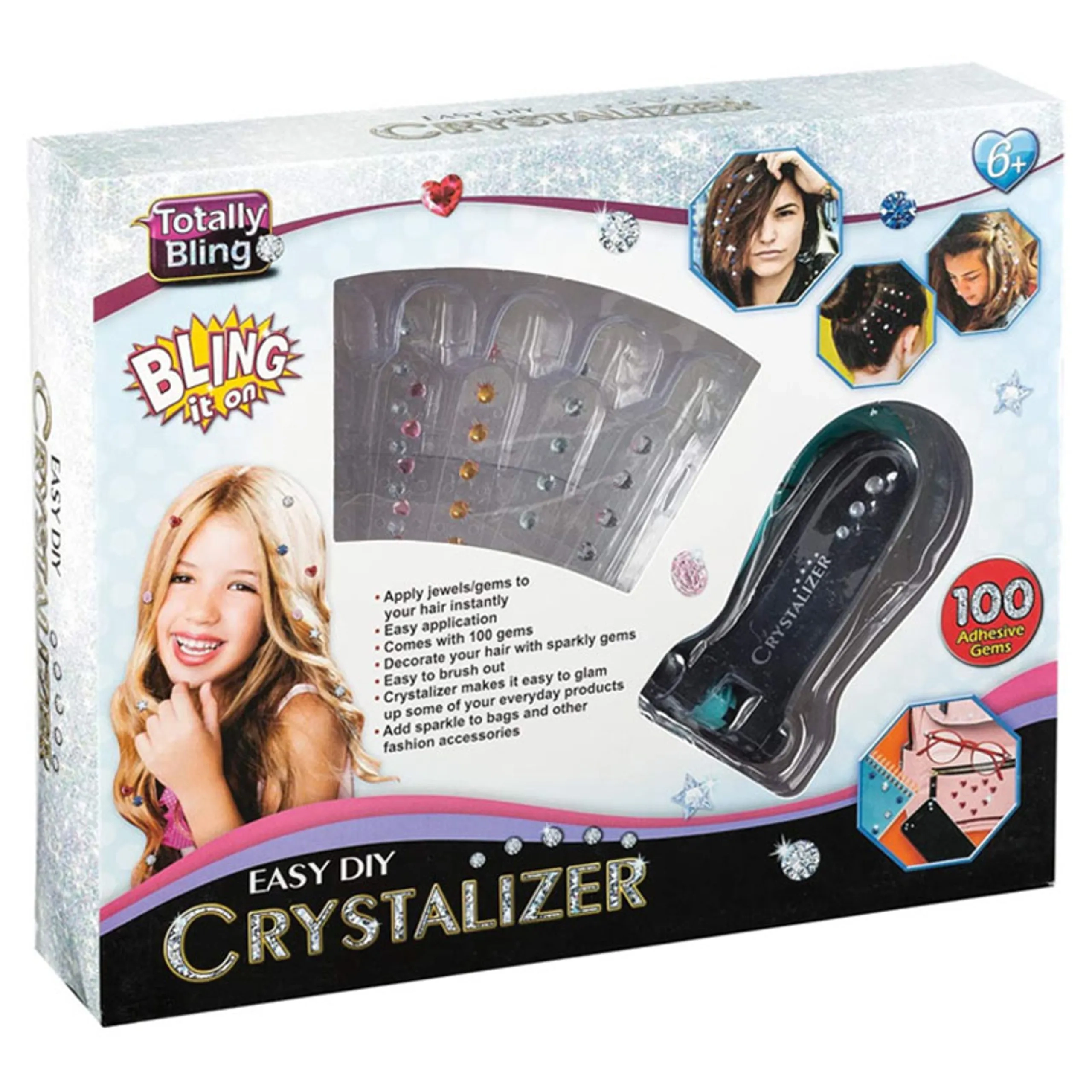 Totally Craft Crystallizer Bling Machine - 100 gems Easy DIY Jewellery Set