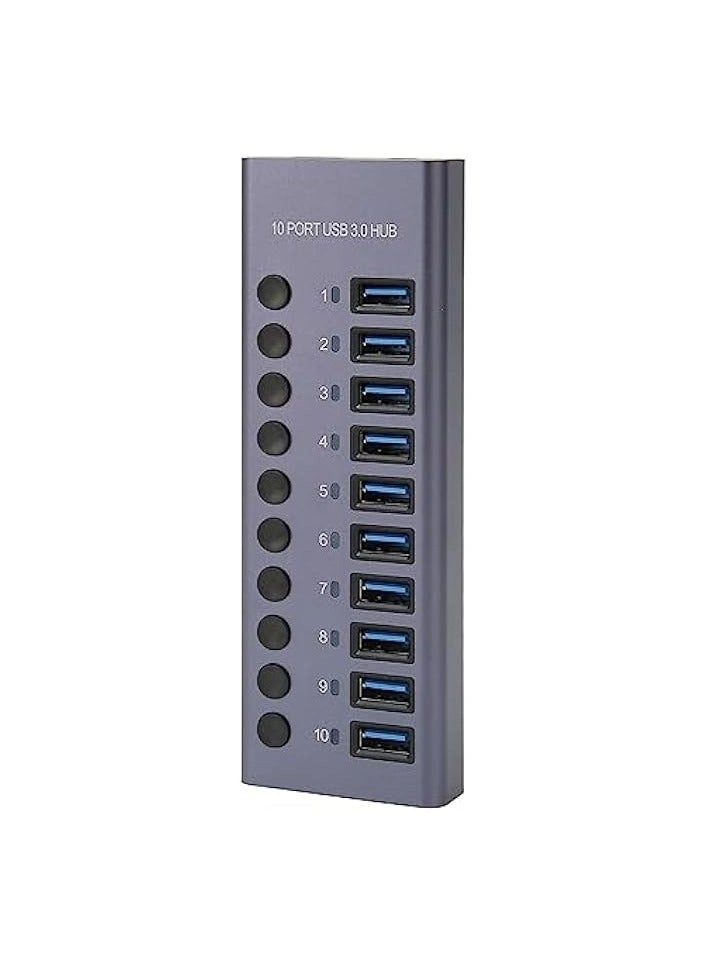 Green Tiger USB 3.0 Hub - 10 Port 60W