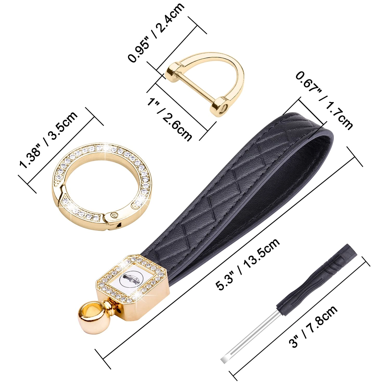 Bling Car Keychain - Car