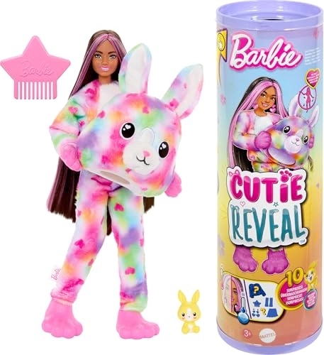 Cutie Reveal Color Dream Series - 10 Surprises Color Change Tie-Dyed Bunny Plush Costume