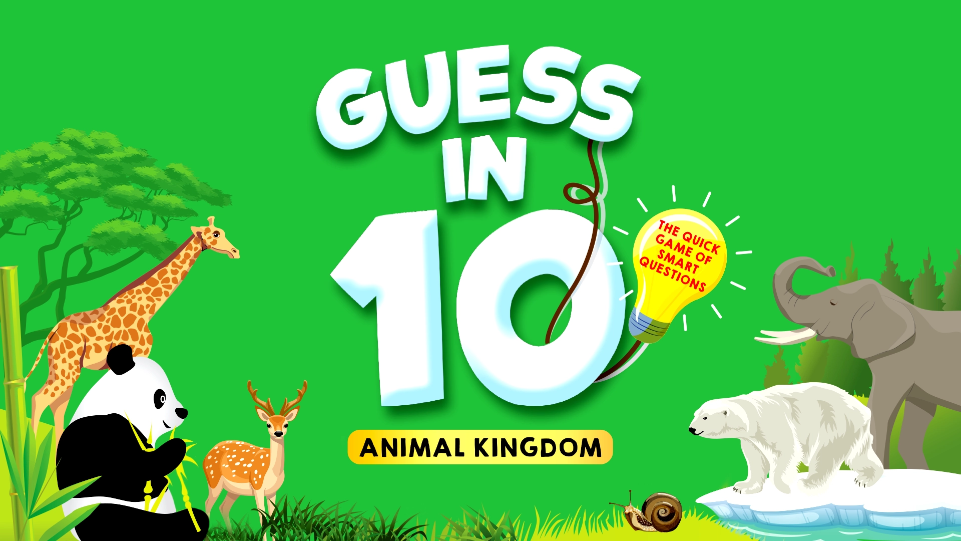 Guess in 10 Picture Clues - Card Game Animals