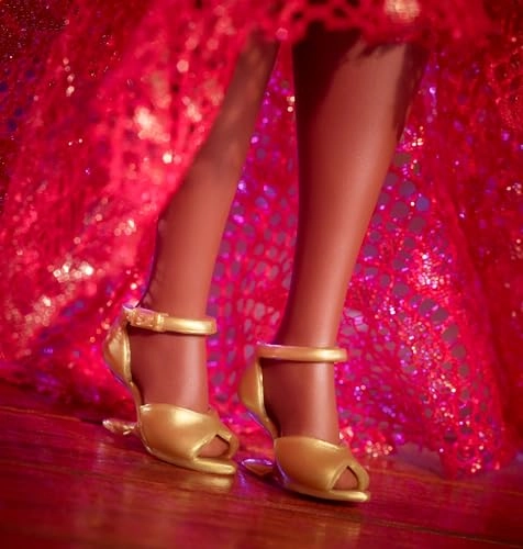 Celia Cruz Doll - Inspiring Women Red Lace Dress Golden Microphone Ages 6+