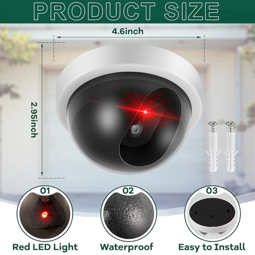 Dummy Security Camera - Indoor Outdoor Pack