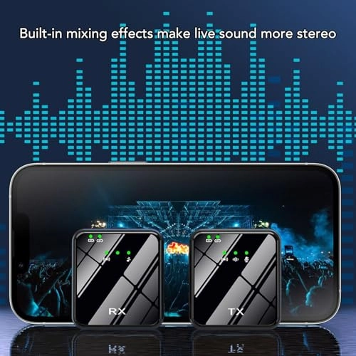 Lavalier Microphone System - 50M 6 Hours Battery