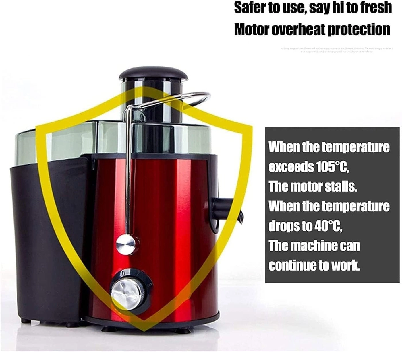 Electric Juicer & Personal Blender - Mini Countertop Low RPM