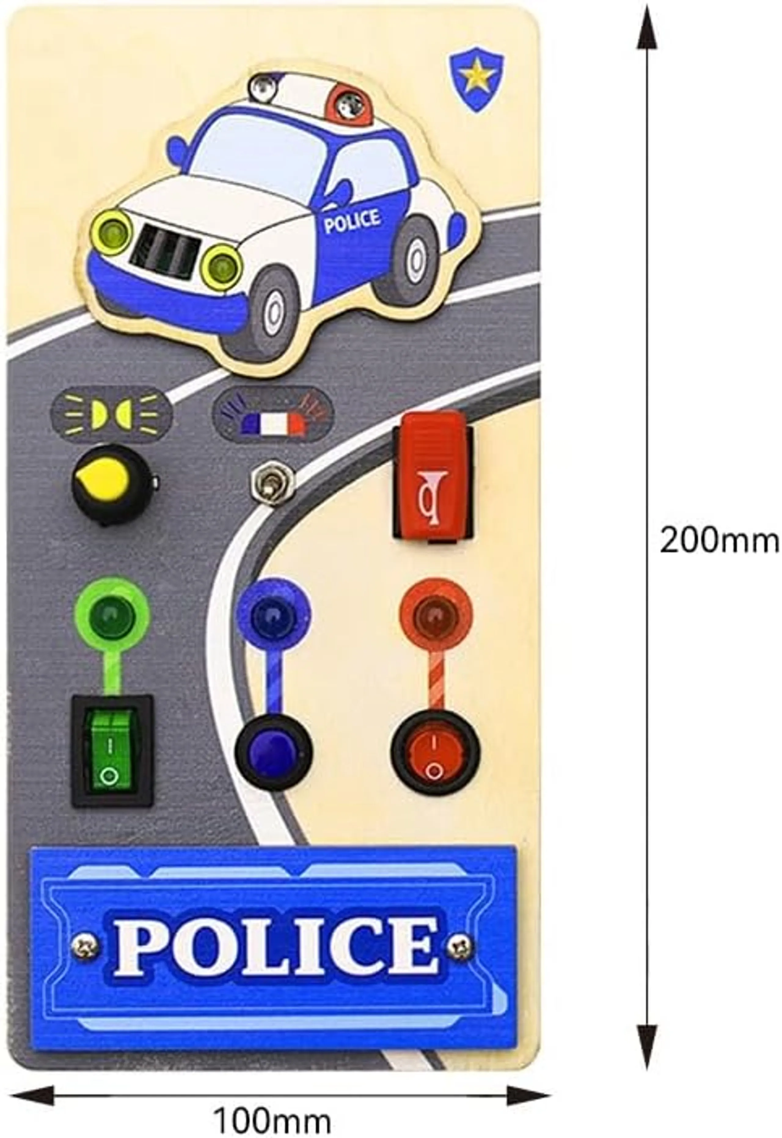 Police Car Busy Board - 3 years+