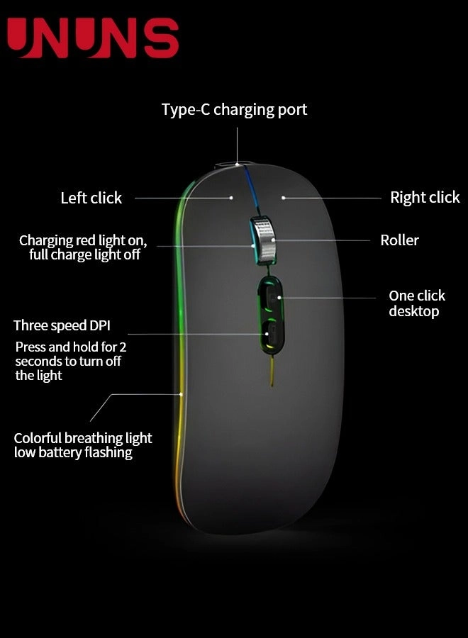 Rechargeable Wireless Bluetooth Mouse - Wireless