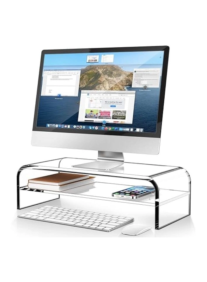 erorex Monitor Stand - Acrylic Clear