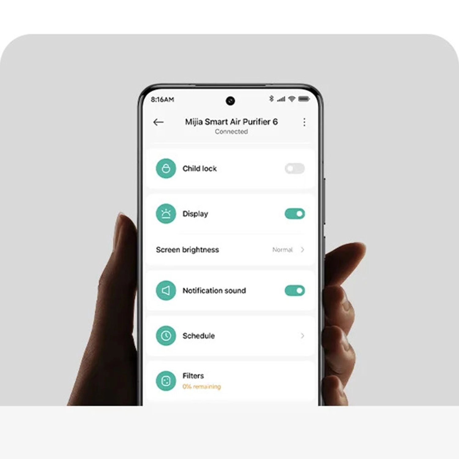 Mijia Smart Air Purifier 6 - White 32 dB