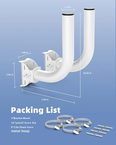 Universal Wireless Bridge Bracket Mount - 4 Pack Starlink