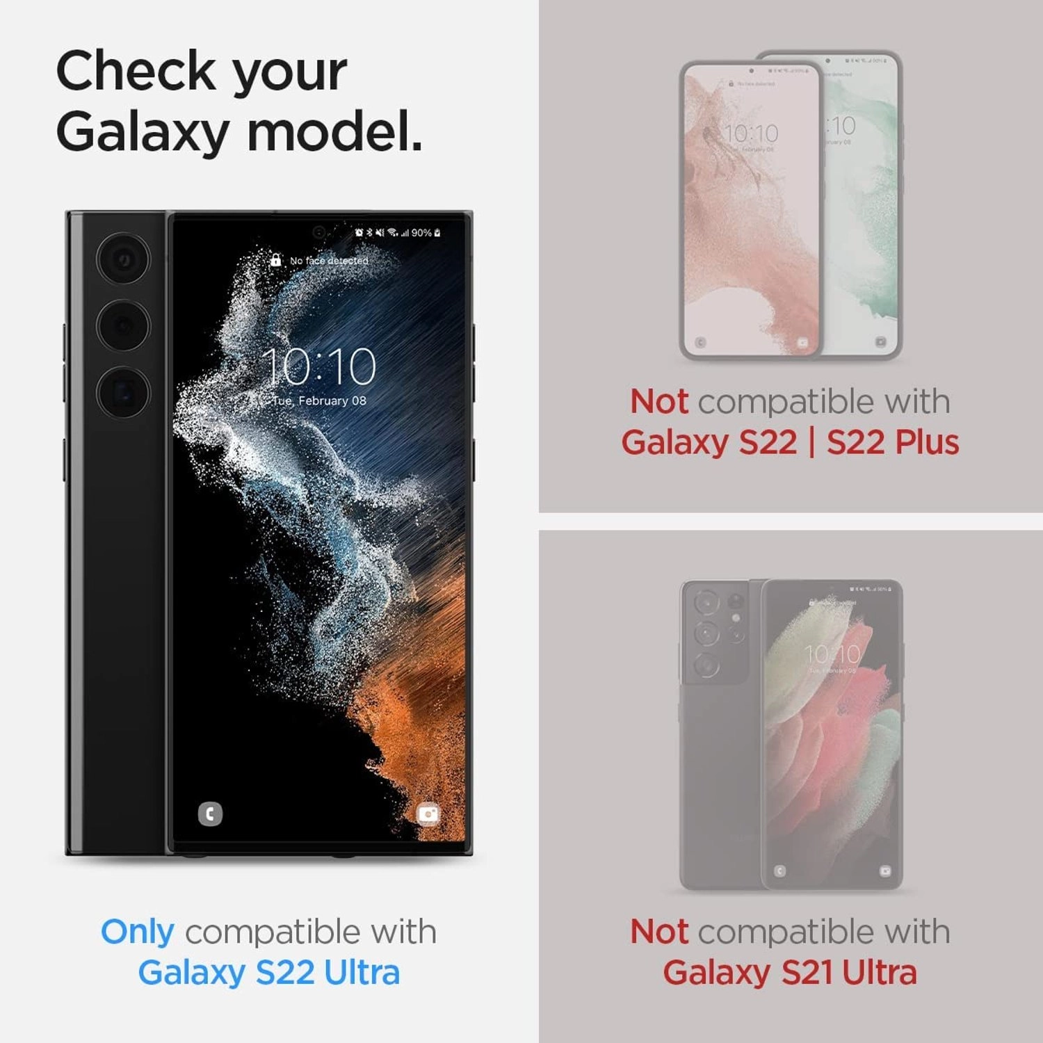 Optical TPU Screen Protector for Samsung Galaxy S22 Ultra (2-Pack)