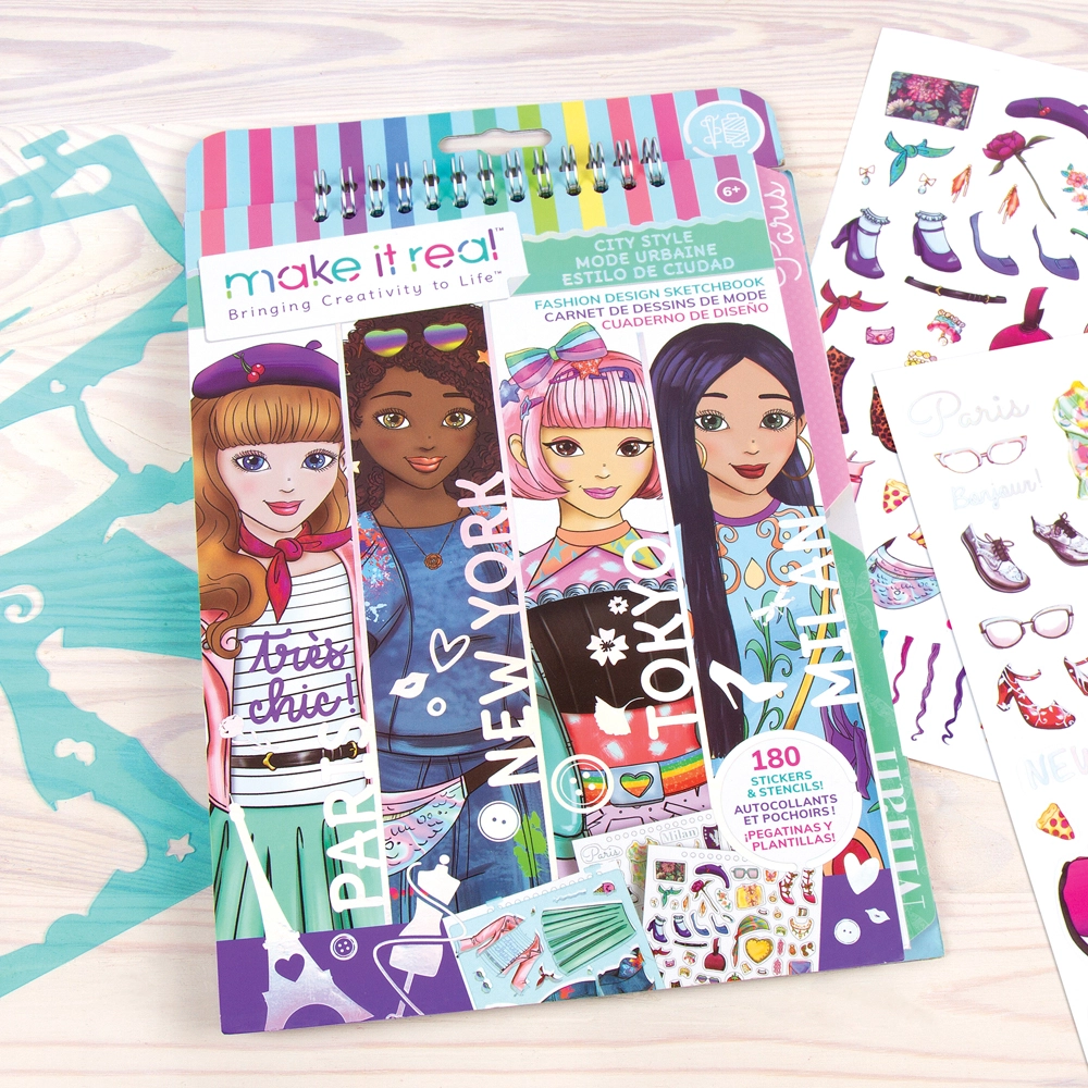 City Style Fashion Design Sketchbook Kit