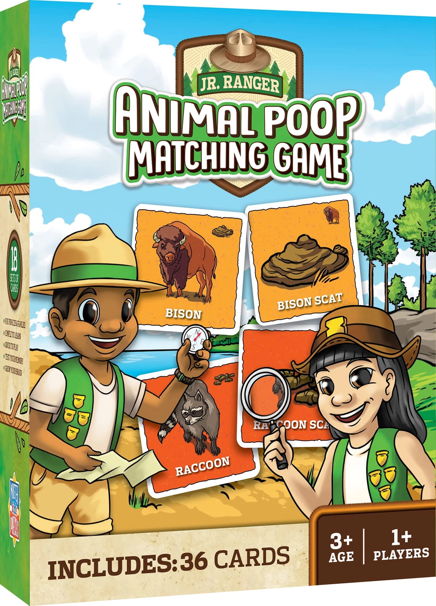 Masterpieces Puzzle Company Jr Ranger - Animal Poop Matching Game - Kid 1 pieces