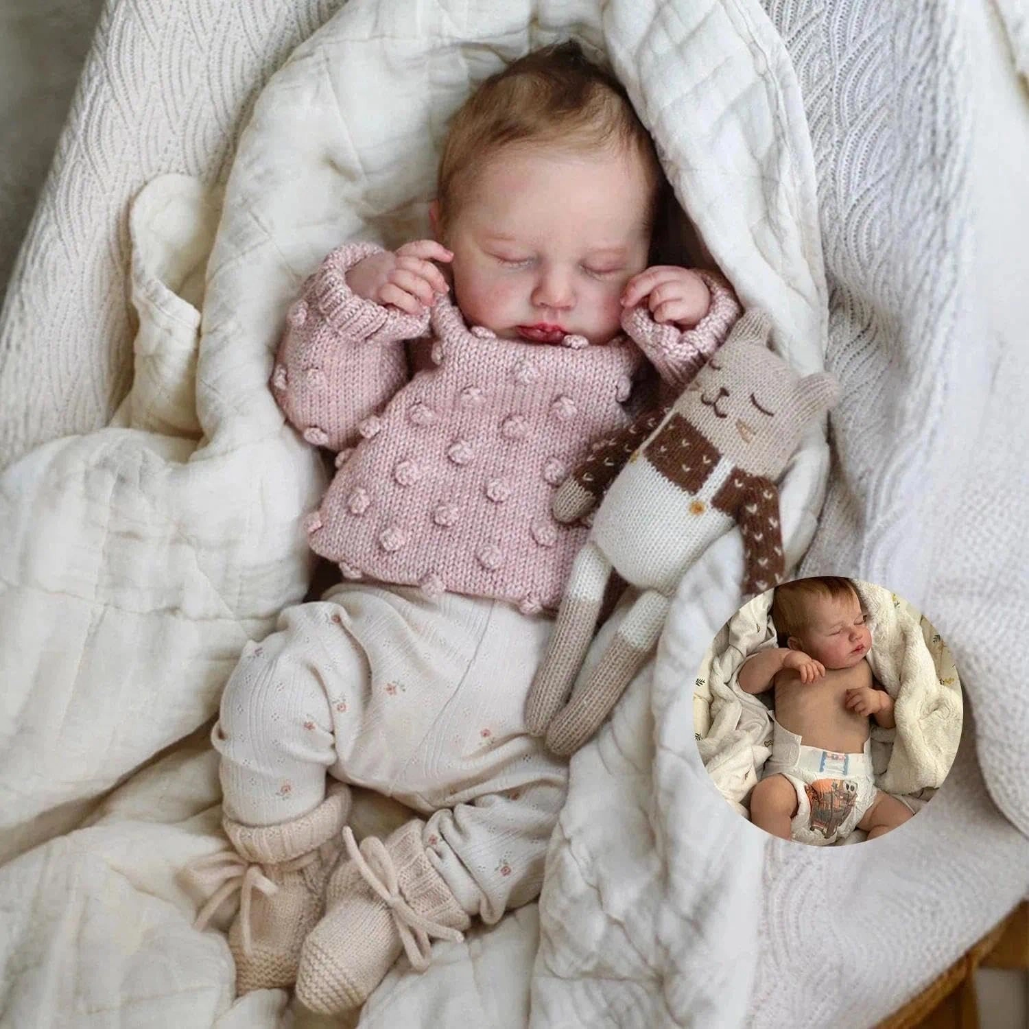 Anano Reborn Baby Doll - 20 In Full Silicone