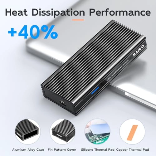 M.2 NVMe Enclosure - USB 3.2 GEN2x2 PCIe NVMe M-Key 2280