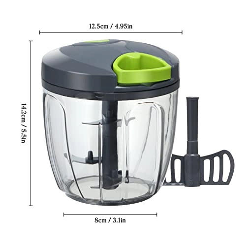Manual Food Chopper - 900ML 5