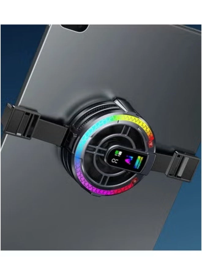 Magnetic Tablet Cooler - Cooling Fan Temperature Display