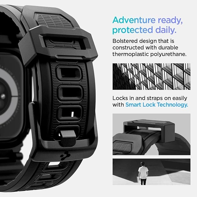 Rugged Armor Pro Case with Band for Apple Watch Series 10 - 46mm