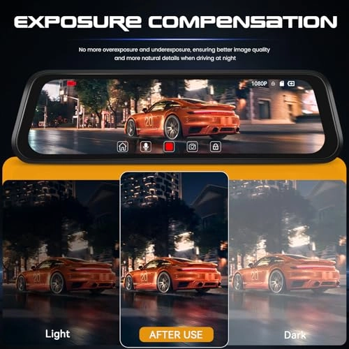 Mirror Dash Cam - 1080P