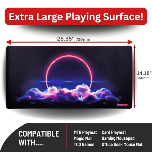 Cloud Circle Rubber Gaming Mouse Pad - 72x36 cm