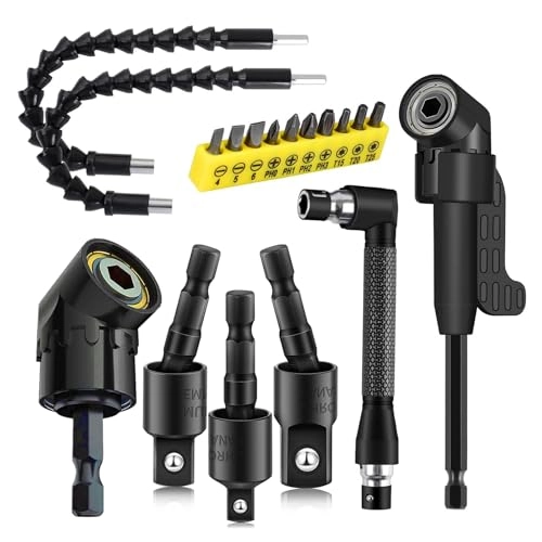 Flexible Drill Bit Extension - 17pcs + Screwdriver Bit Set - 10pcs