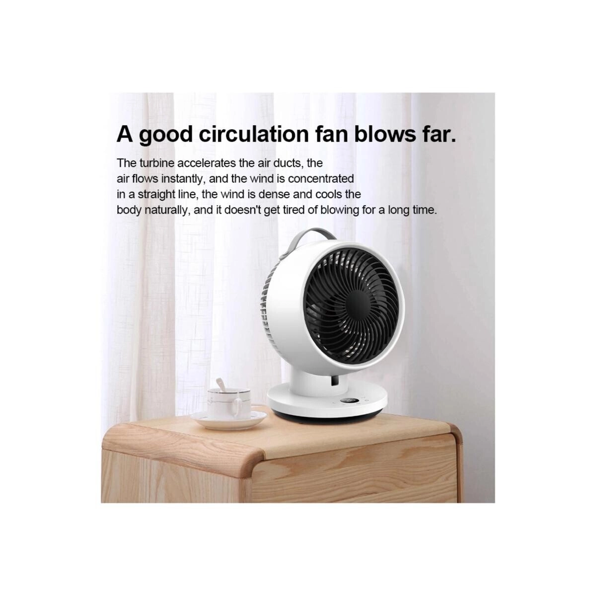 Desk Fan - 6000 mAh 19h Rechargeable