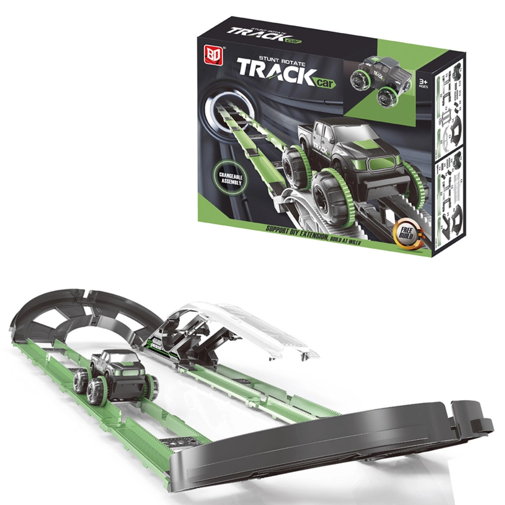 Stunt Roll-Over Rail Car - 54 pieces