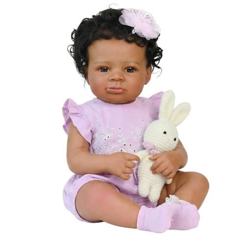 Reborn Baby Doll - 20-Inch Vinyl African American Ages 3+