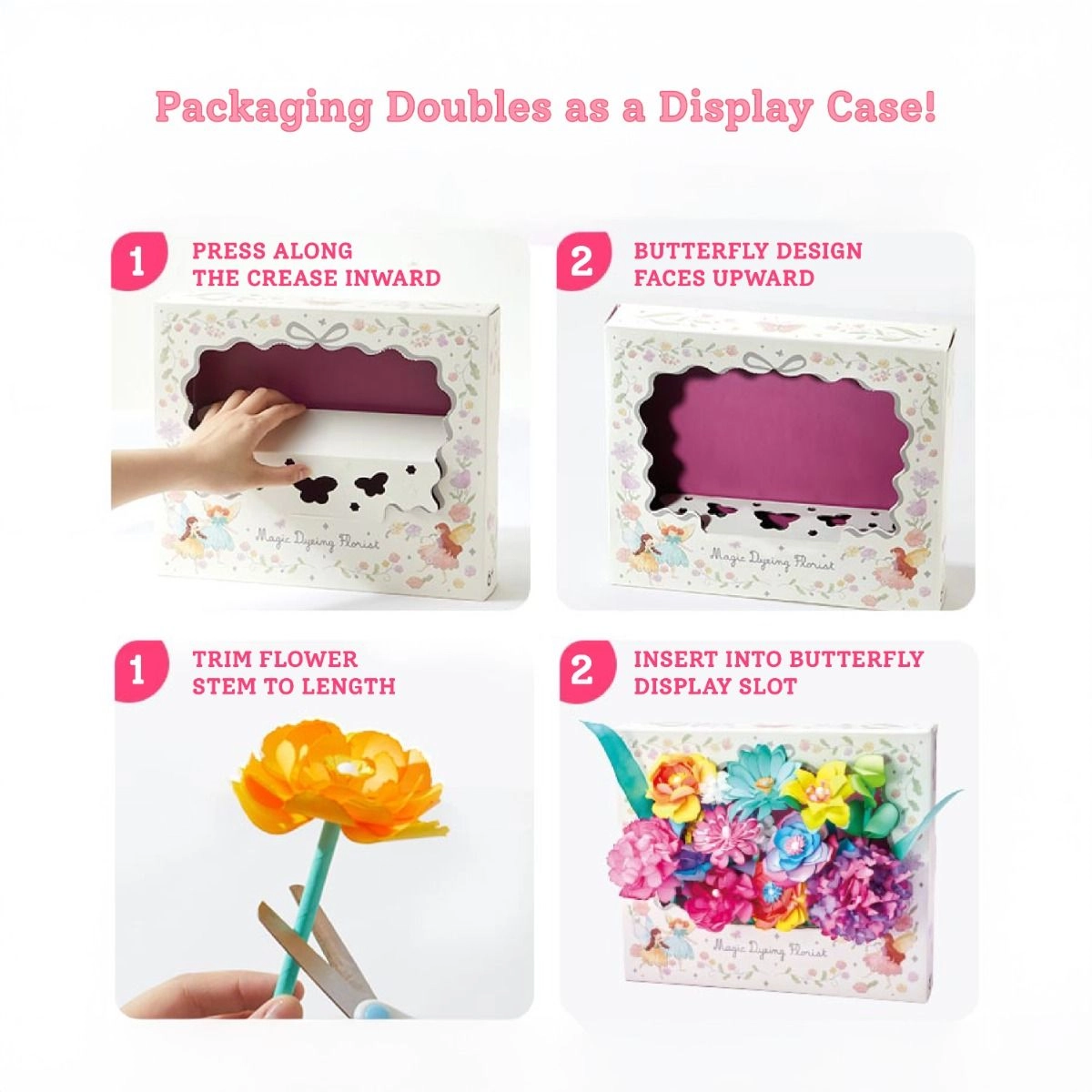 Magic Dyeing Florist DIY Kit - 3+ years 74 pcs