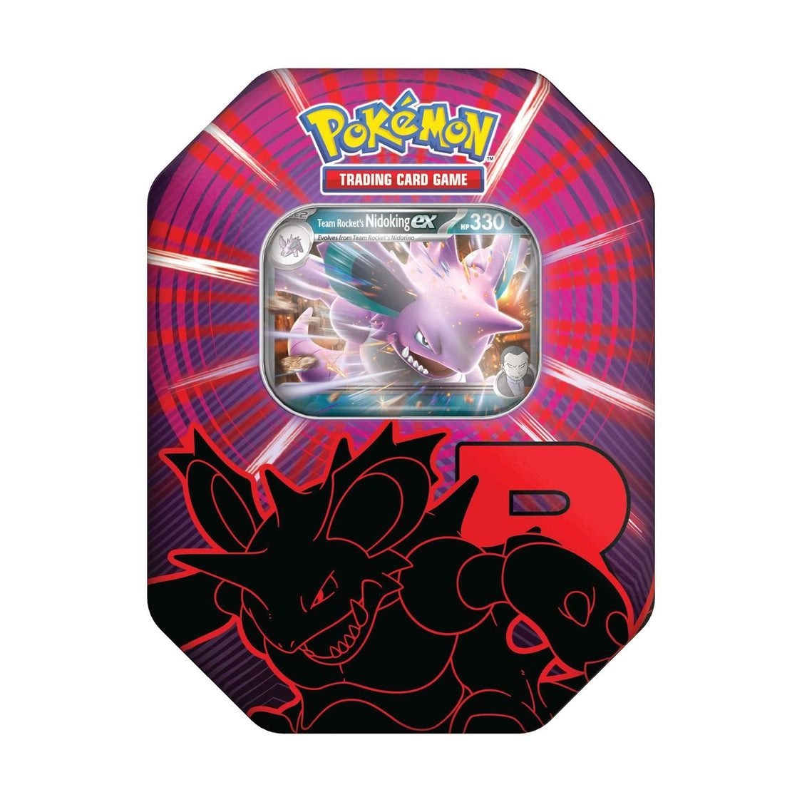 Team Rocket Collector Tin + Booster Pack - 5pcs + Promo Card - Nidoking