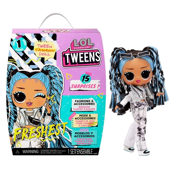 MGA Entertainment Freshest Tweens Fashion Doll - 6"" 15 SURPRISES