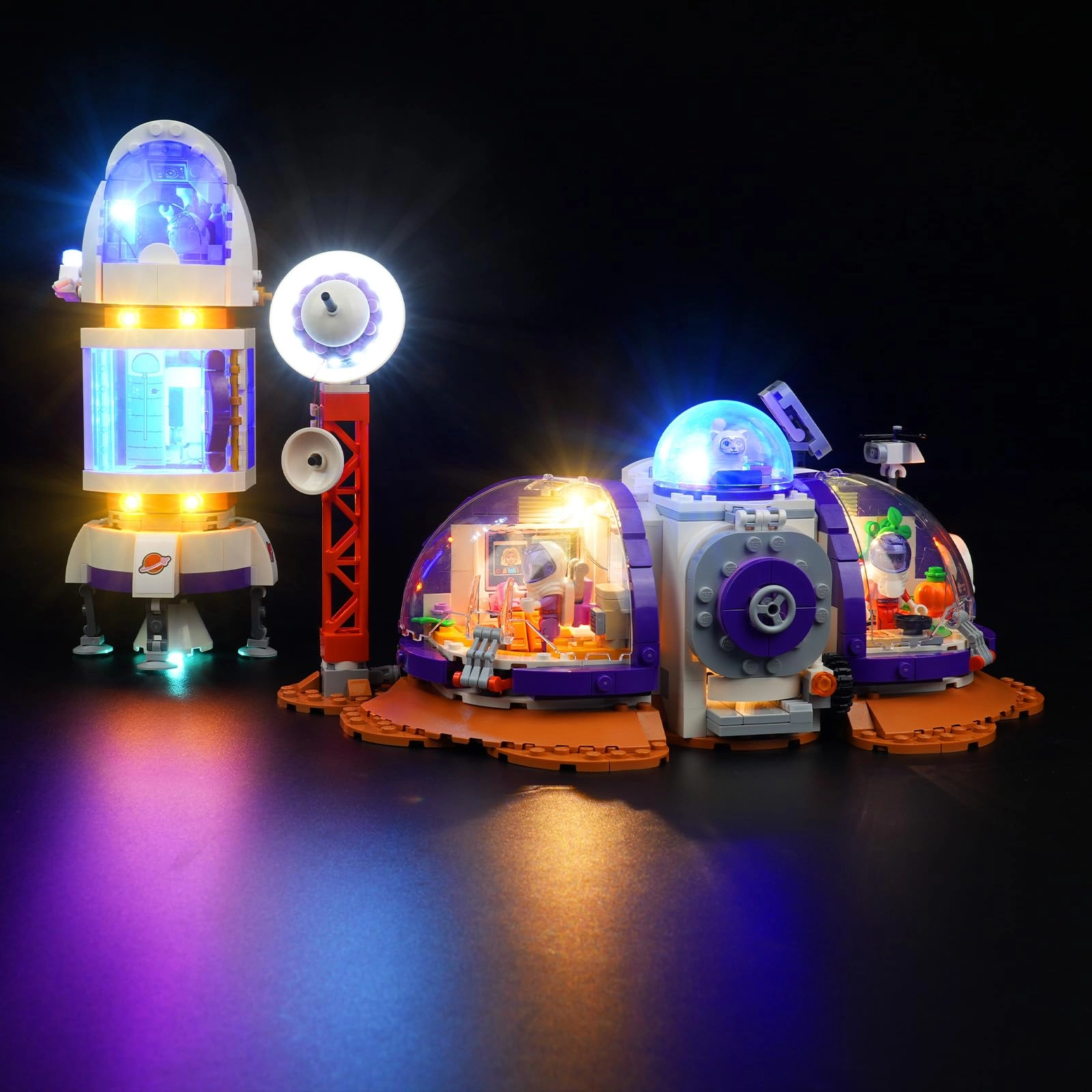 cooldac LED Light Kit for LEGO Friends 42605 Mars Room Base with Rocket - Plastic 1pcs