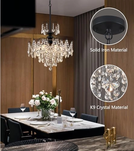 Crystal Chandelier - Dimmable