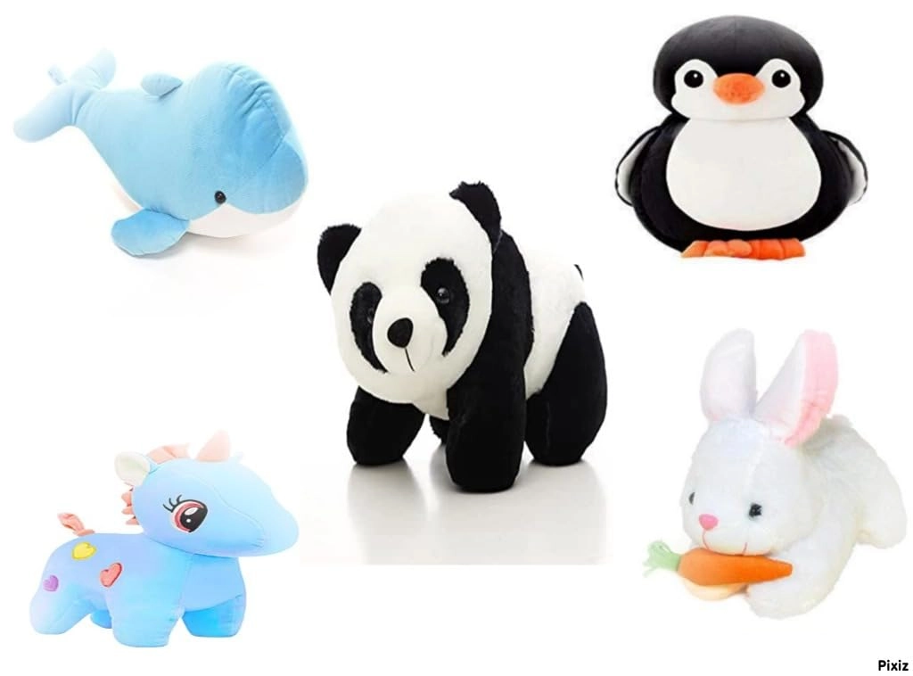 future shop Elephant 20 cm Plush + Penguine 20 cm Plush + Dog 20 cm Plush + Rabbit 20 cm Plush