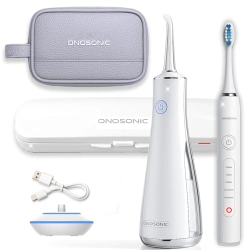 DX-1 - Electric Toothbrush + DF-1 - Water Flosser + Travel Pouch