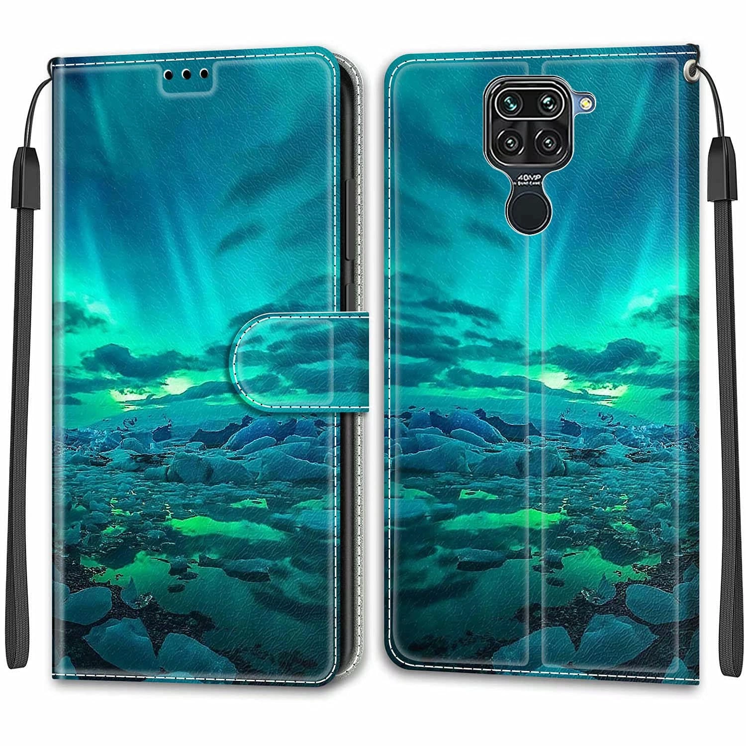 Nadoli Wallet Case - Faux Leather Thermoplastic Polyurethane for Xiaomi Redmi Note 9