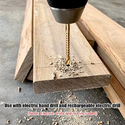 Step Drill Bit and Saw Drill Set - 6 pieces High Speed Steel 4-32mm