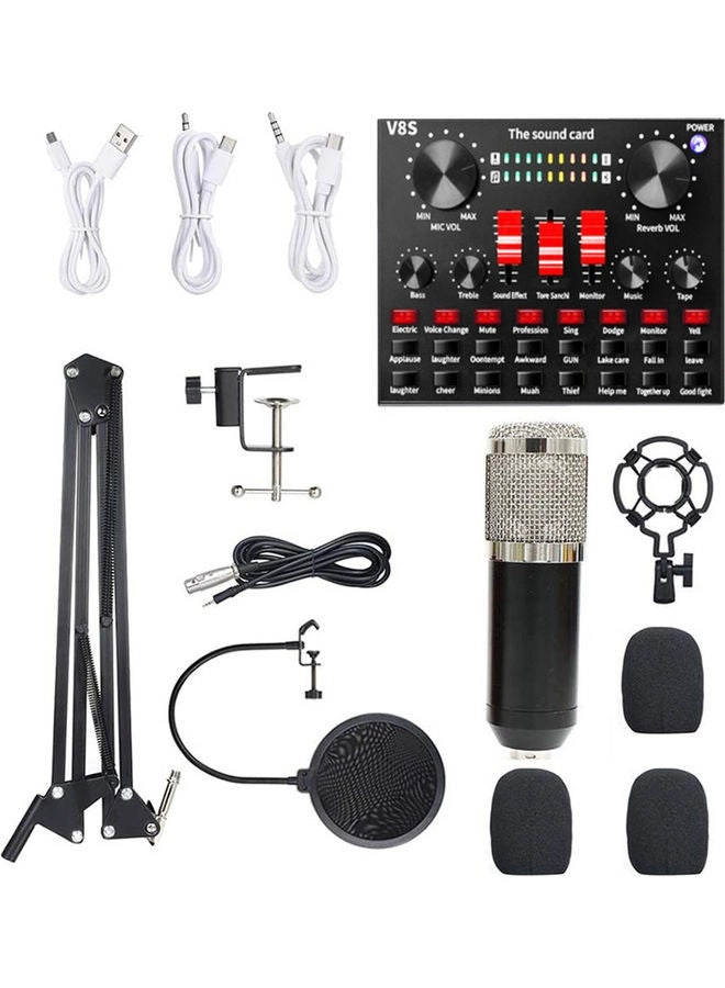 BM-800 + Live Sound Card Wired Microphone