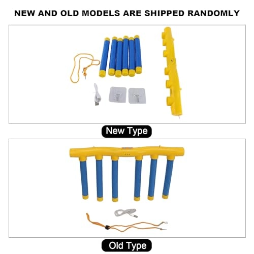 Falling Sticks Game - Hand Eye Coordination 6 sticks Yellow and Blue