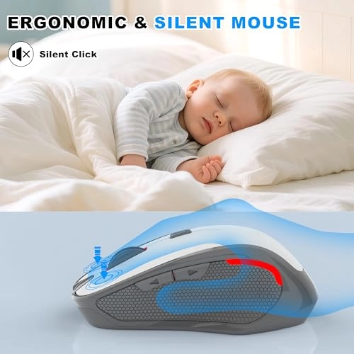 Rechargeable Silent Slim Mouse - Bluetooth