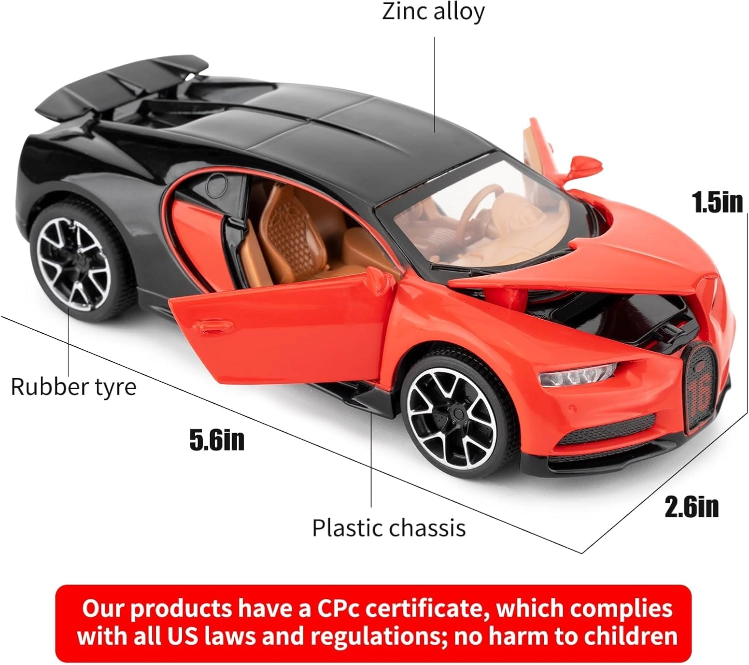 BUGATI CHIRON - 1:32 1pcs