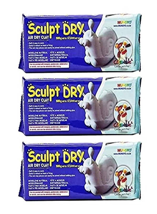 MUNGYO MW-500 Sculpt Dry - Air Dry Clay 3pcs.