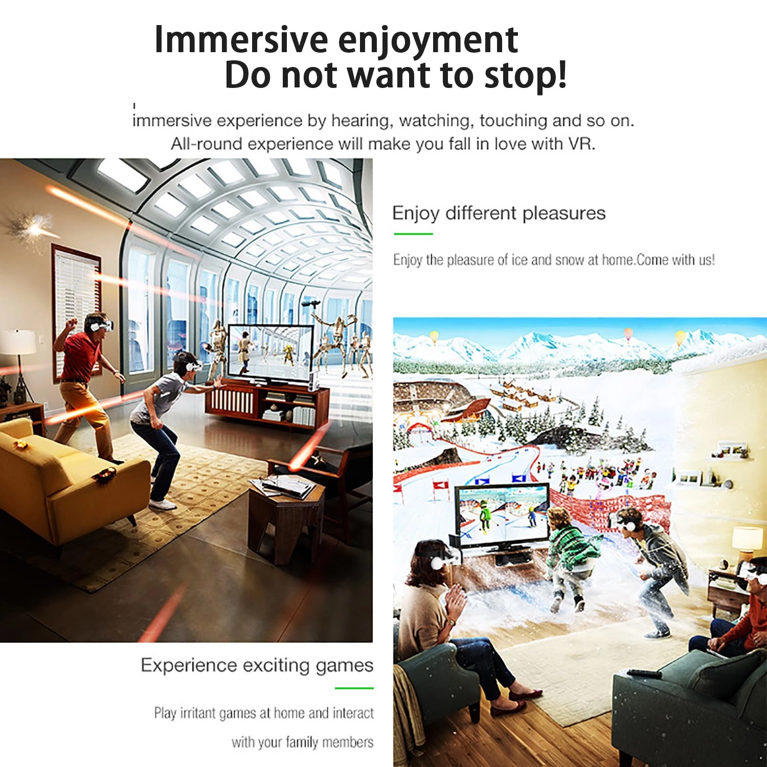 VR Headset - 4.7-6.7" Screen Bluetooth 3D